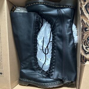 Dr. Martens (Virginia) Black Knee High Boots